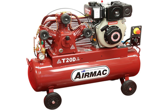 Airmac T20D Electric Start Diesel Air Compressor
