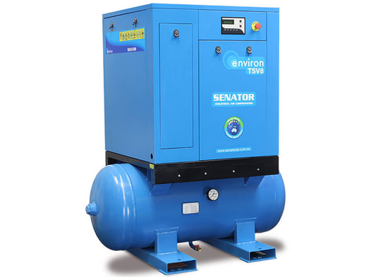 Senator TSV8-8 - 7.5kw Tank Mounted VSD Air Compressor