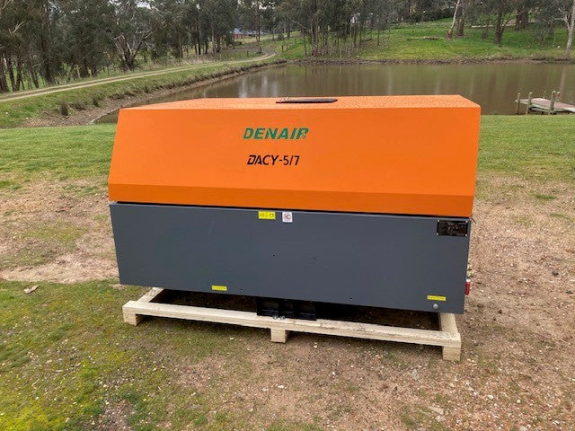 Denair 180cfm Skid Mount Diesel Air Compressor