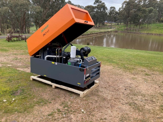 Denair 180cfm Skid Mount Diesel Air Compressor